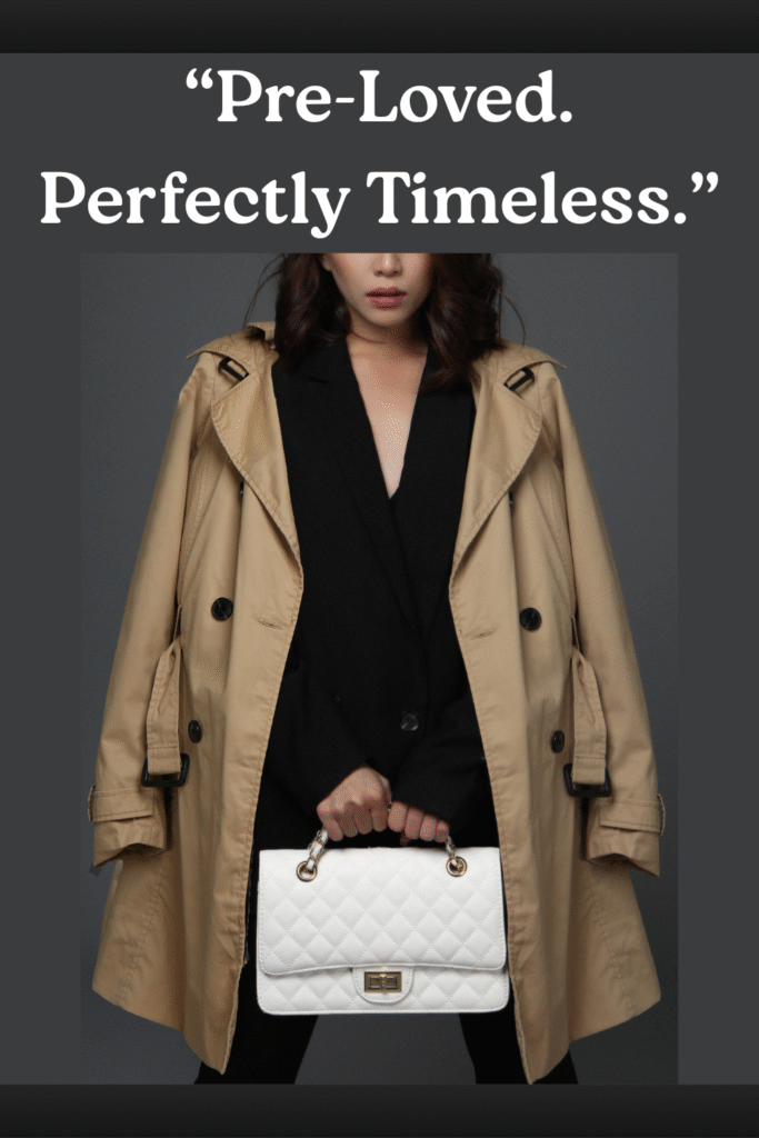 “pre loved. perfectly timeless.” “pre loved. perfectly timeless.”